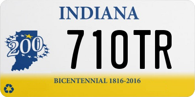 IN license plate 710TR