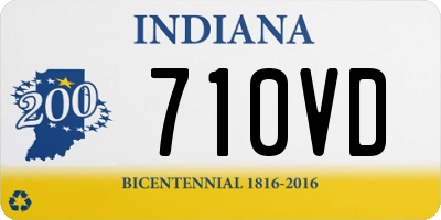 IN license plate 710VD