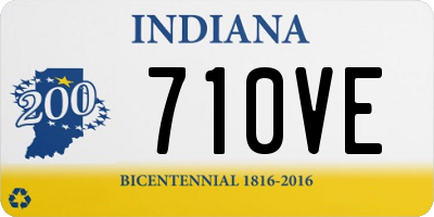 IN license plate 710VE