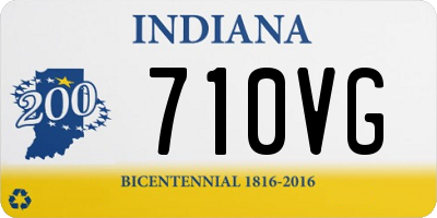 IN license plate 710VG