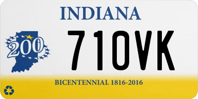 IN license plate 710VK