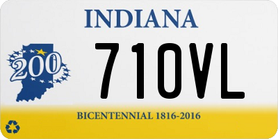 IN license plate 710VL