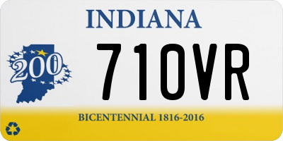 IN license plate 710VR