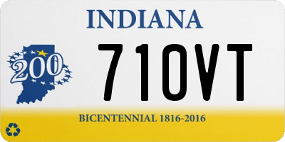 IN license plate 710VT