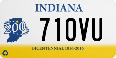 IN license plate 710VU
