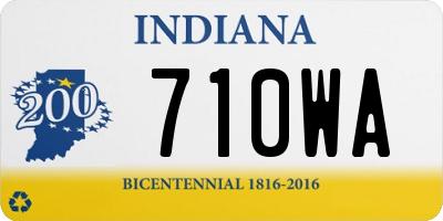 IN license plate 710WA