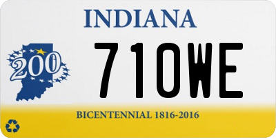 IN license plate 710WE