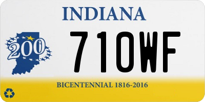 IN license plate 710WF