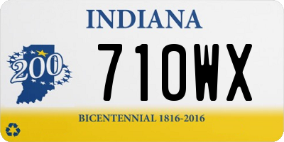 IN license plate 710WX