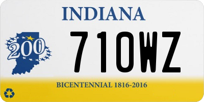 IN license plate 710WZ