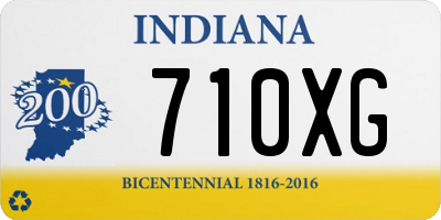 IN license plate 710XG