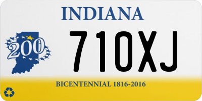 IN license plate 710XJ