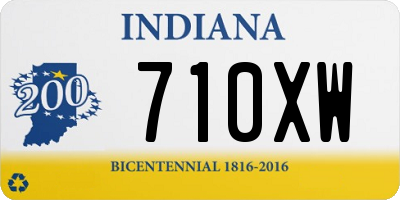 IN license plate 710XW