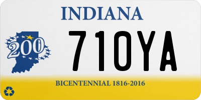 IN license plate 710YA