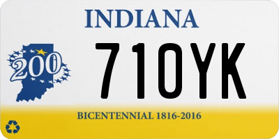 IN license plate 710YK