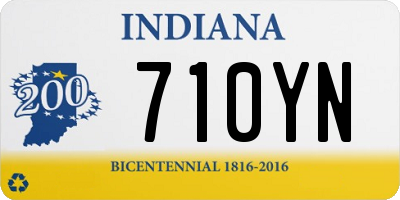 IN license plate 710YN