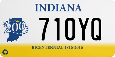 IN license plate 710YQ