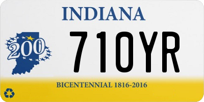 IN license plate 710YR
