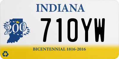 IN license plate 710YW