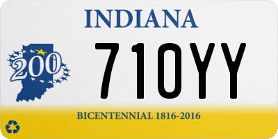 IN license plate 710YY