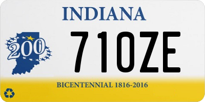 IN license plate 710ZE