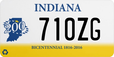 IN license plate 710ZG