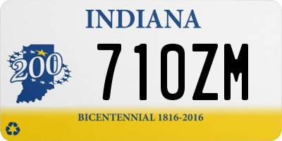 IN license plate 710ZM