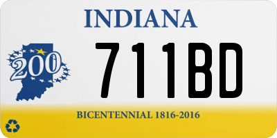 IN license plate 711BD