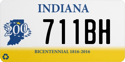 IN license plate 711BH