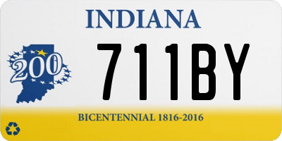 IN license plate 711BY