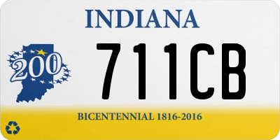 IN license plate 711CB