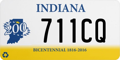 IN license plate 711CQ