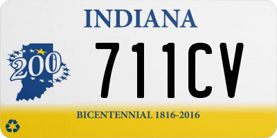 IN license plate 711CV