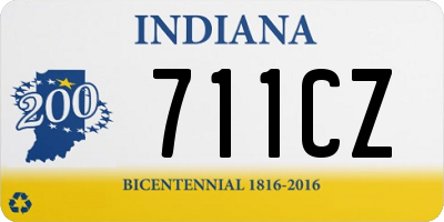 IN license plate 711CZ