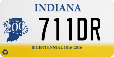 IN license plate 711DR