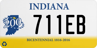 IN license plate 711EB