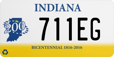 IN license plate 711EG