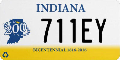 IN license plate 711EY