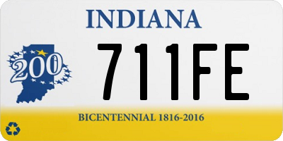 IN license plate 711FE