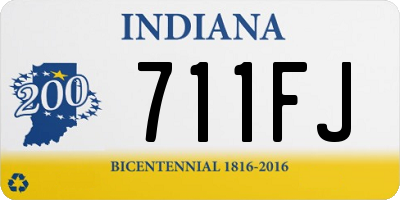IN license plate 711FJ