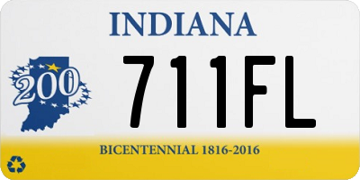 IN license plate 711FL