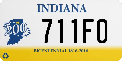IN license plate 711FO