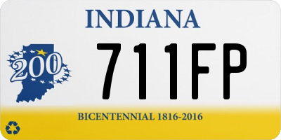 IN license plate 711FP