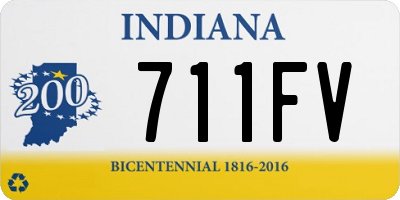 IN license plate 711FV