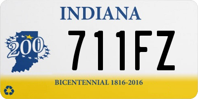 IN license plate 711FZ