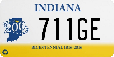 IN license plate 711GE