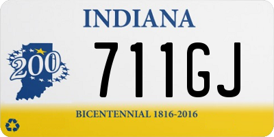 IN license plate 711GJ