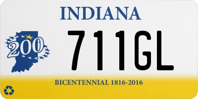 IN license plate 711GL