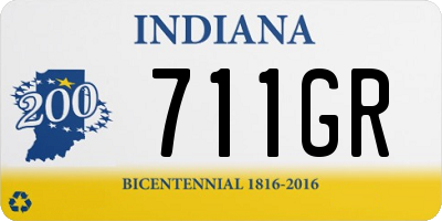 IN license plate 711GR