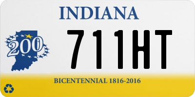 IN license plate 711HT